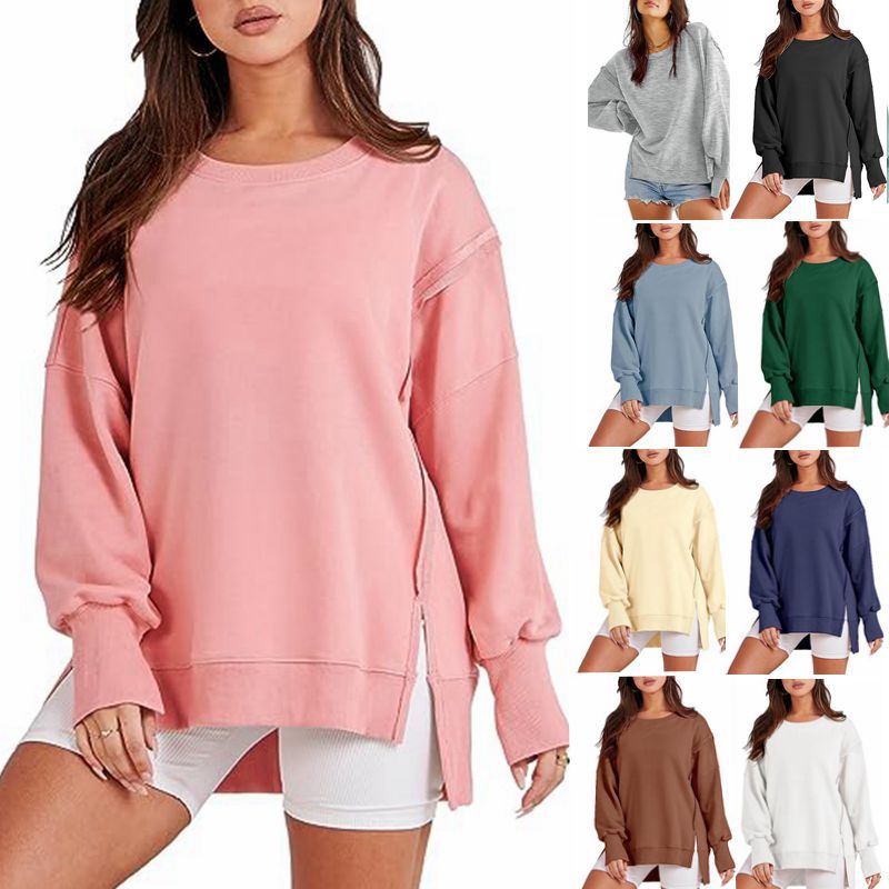 Elevate Your Fall Wardrobe with the Oversized Crew Neck Sweatshirt