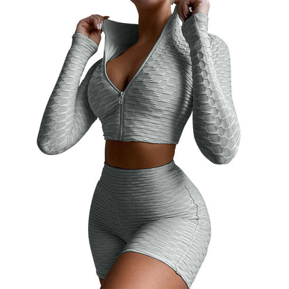 Elevate Your Workout Wardrobe with the Women's Tracksuit Yoga Fitness Suit