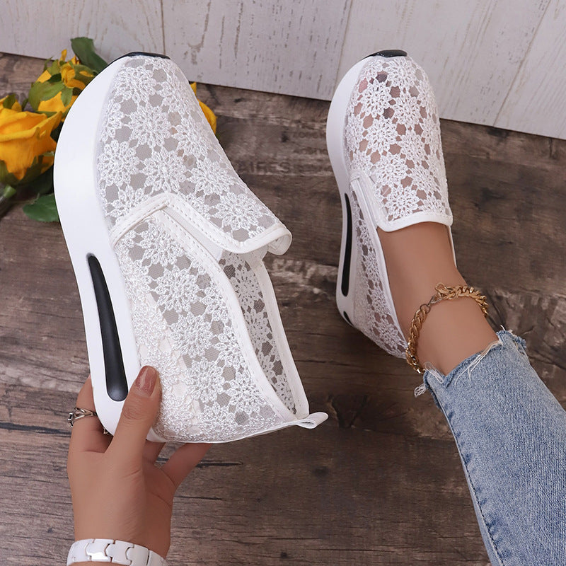 Elevate Your Style with Lace Mesh Shoes