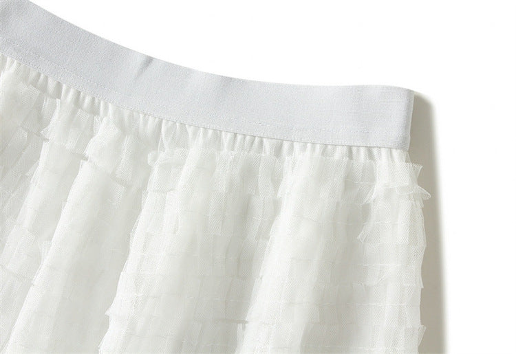 Summer New High Waist Mid-length Fairy Lady Skirt