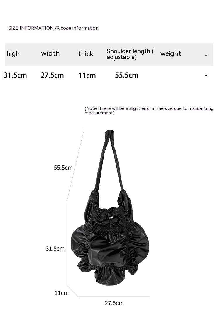 Special-interest Design Pleated Large Capacity Shoulder Bag