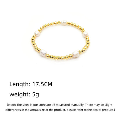 Baroque Natural Pearl Multi-layer Twin Bracelet For Women