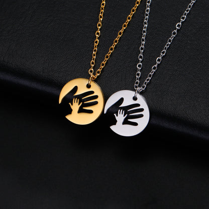 Fashion Hollowed-out Big Hand Necklace