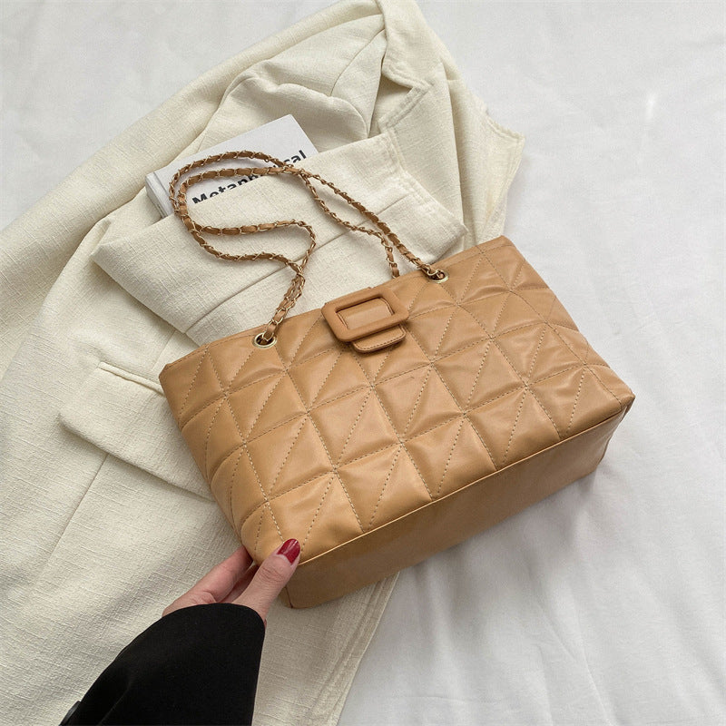 Women Shoulder New Trendy Chic Chanel-style Rhombus Chain Bag