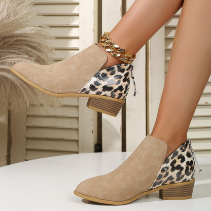 Step into Wild Elegance with Fashion Leopard Print Boots