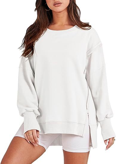 Elevate Your Fall Wardrobe with the Oversized Crew Neck Sweatshirt