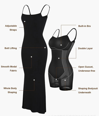 Flaunt Your Confidence with the Women's Shapewear Dress Jumpsuit