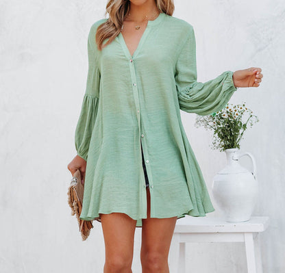 Elevate Your Casual Look with the Casual Loose Cardigan Button T-shirt