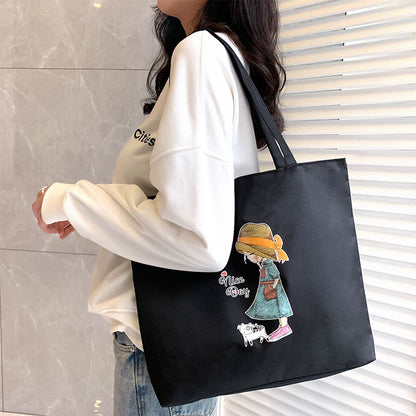 Women's Canvas Bag New Shoulder Handbag Student Tote One Piece