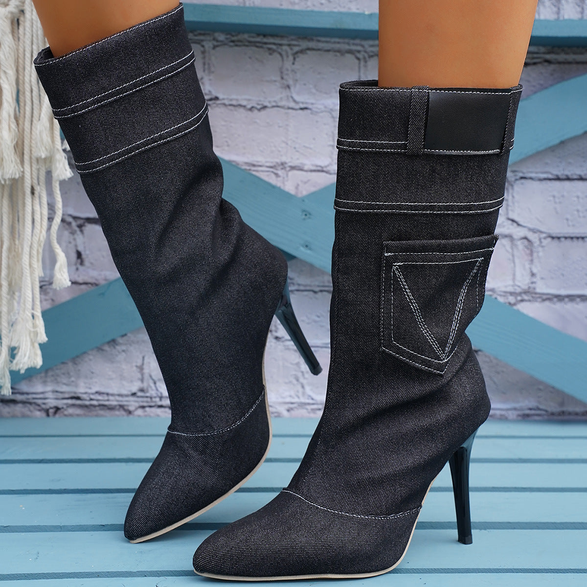 Elevate Your Style with Fashion Denim Boots