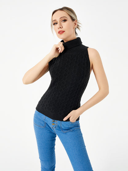 Embrace Cozy Elegance: Women's Stretch Casual Turtleneck Sweater