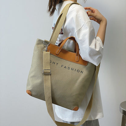 Elevate Your Style with the Canvas Shoulder Bag - A Fashionable Must-Have