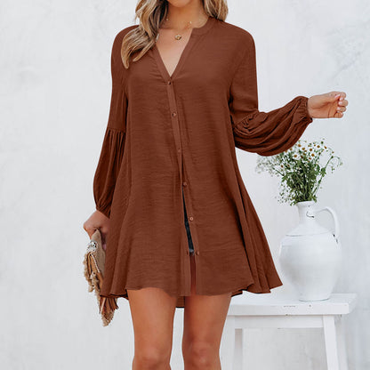 Elevate Your Casual Look with the Casual Loose Cardigan Button T-shirt