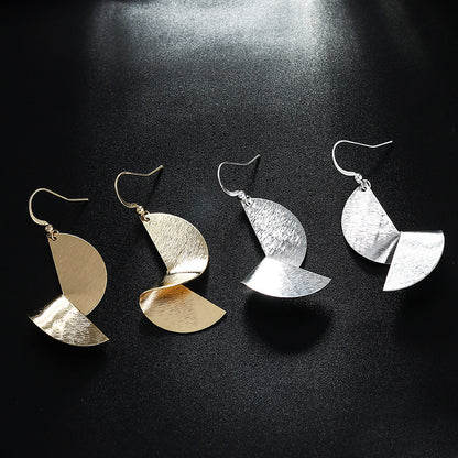 Irregular Geometric Metal Sequins Eardrops
