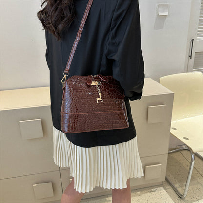 Women's Casual Large Capacity Solid Color Crossbody Bag
