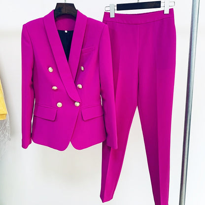 Embrace Elegance with HAGEOFLY's Two-Piece Pant Suit