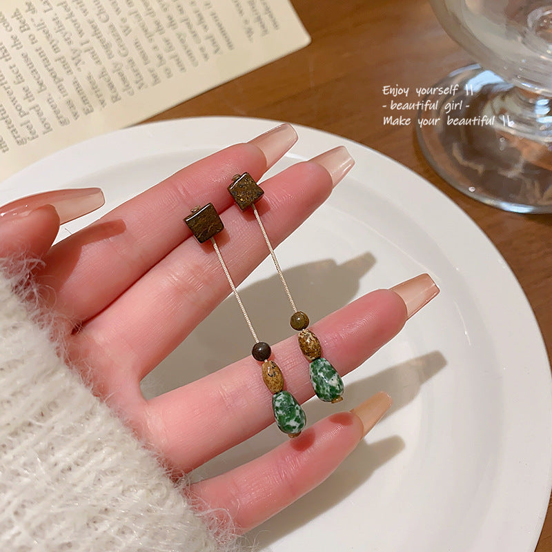 Niche Natural Stone Imitated Earrings For Women