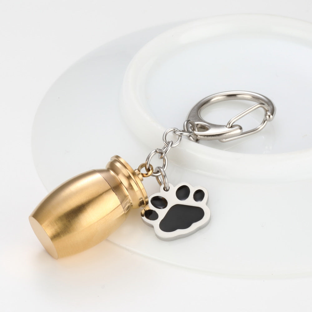 Perfume Bottle Keychain Drop Oil Dog's Paw