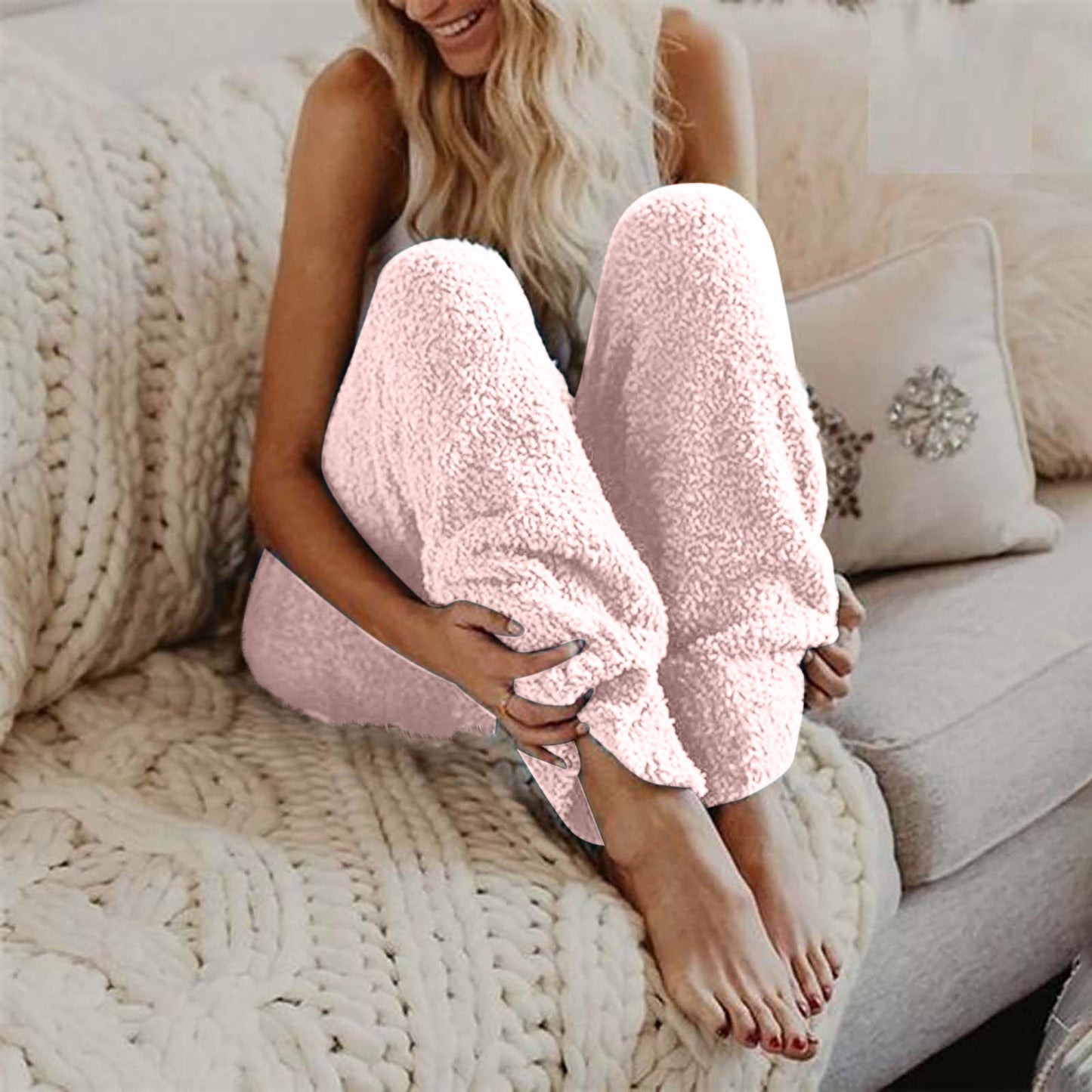 Double-Sided Velvet Plush Pajama Pants