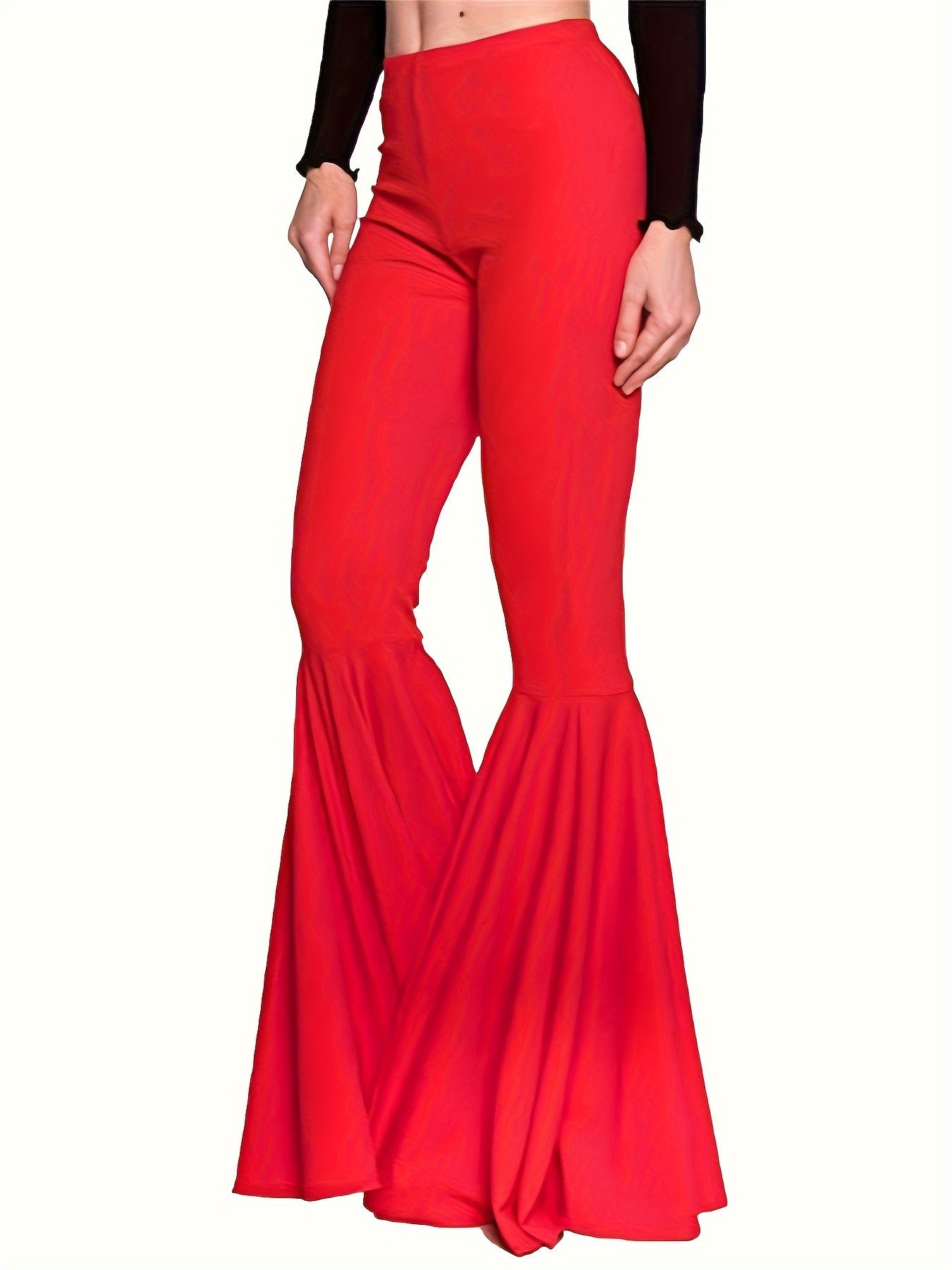 Plus Size Loose Flared Pants