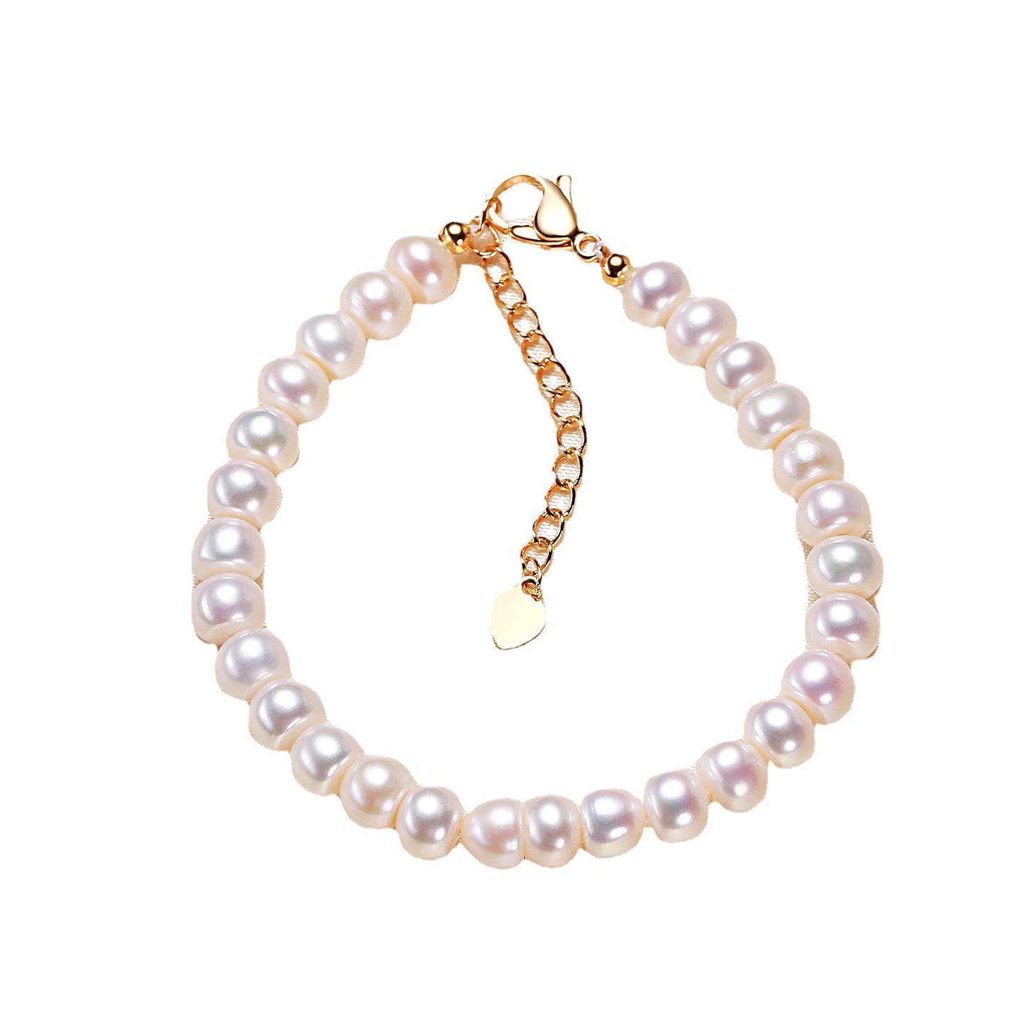 Freshwater Pearl Plain White Bracelet