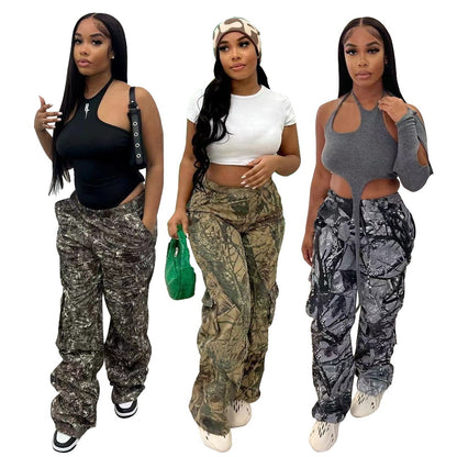 Camouflage Printed Overalls