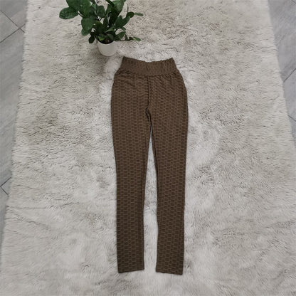 High Elastic Solid Color Personalized Mesh Casual Pants