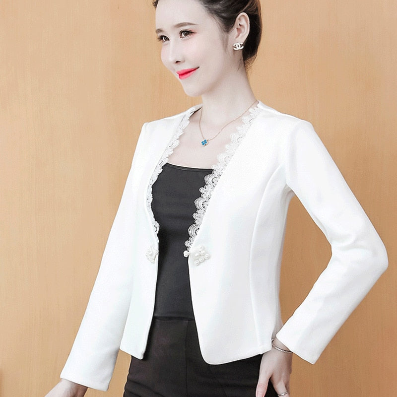 Elevate Your Office Attire with the Black White Office Jacket for Women