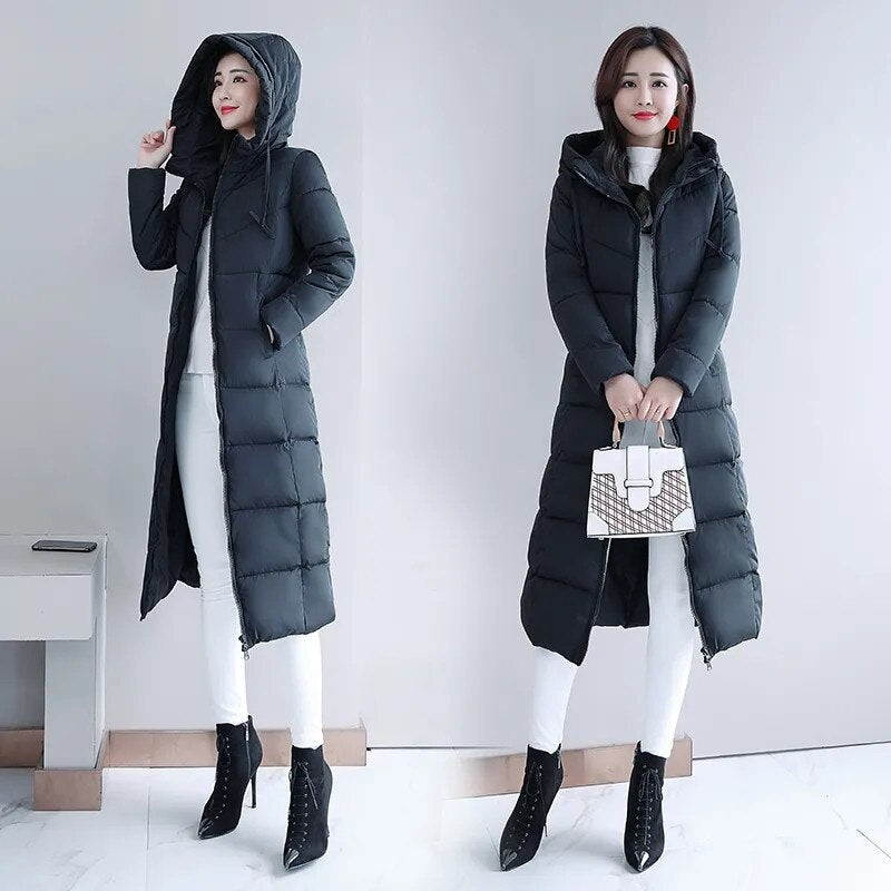 Elevate Your Winter Wardrobe with the Long Straight Cotton Coat