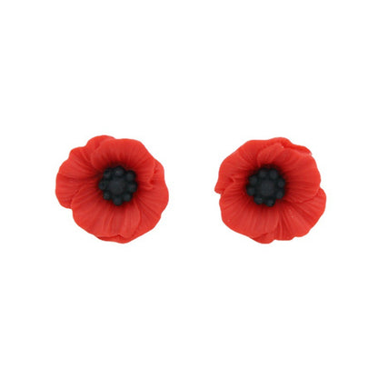 Resin Poppy Flower Anti War Commemorative Brooch