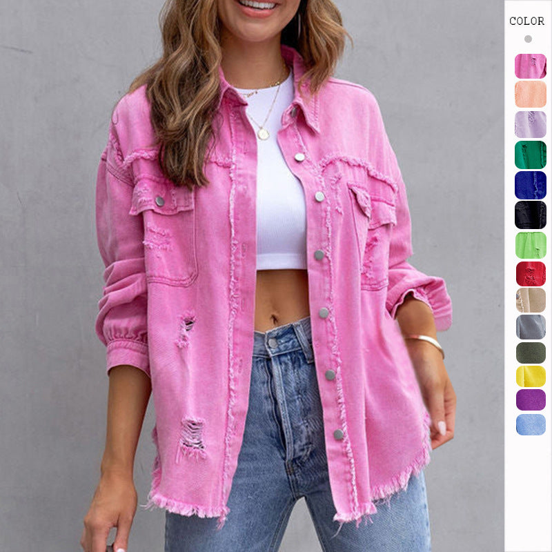 Elevate Your Style with the Ripped Shirt Jacket