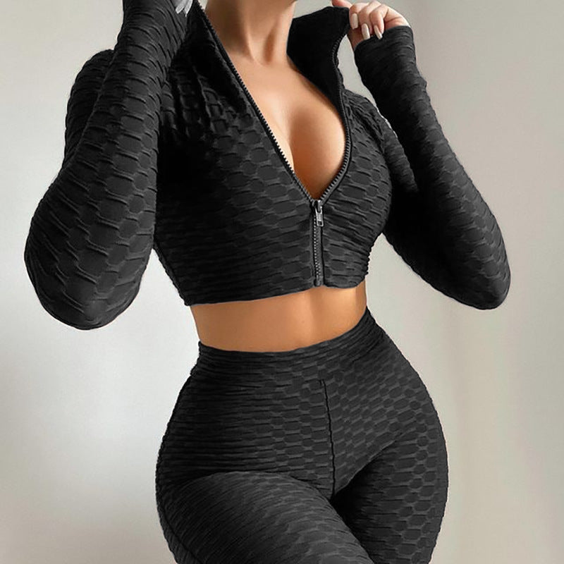 Elevate Your Workout Wardrobe with the Women's Tracksuit Yoga Fitness Suit