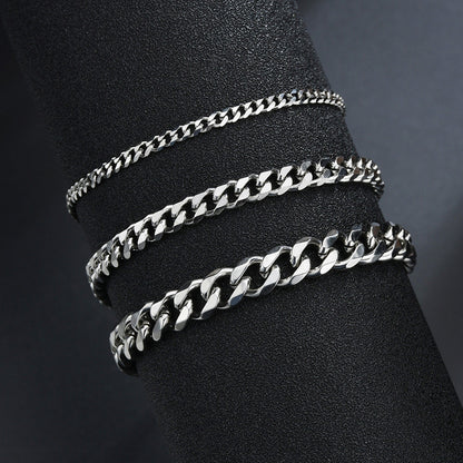 Steel Color Bracelet With Six Sided Grinding Cuba