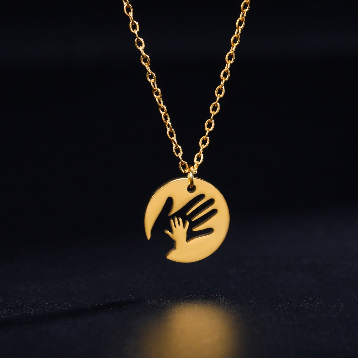 Fashion Hollowed-out Big Hand Necklace