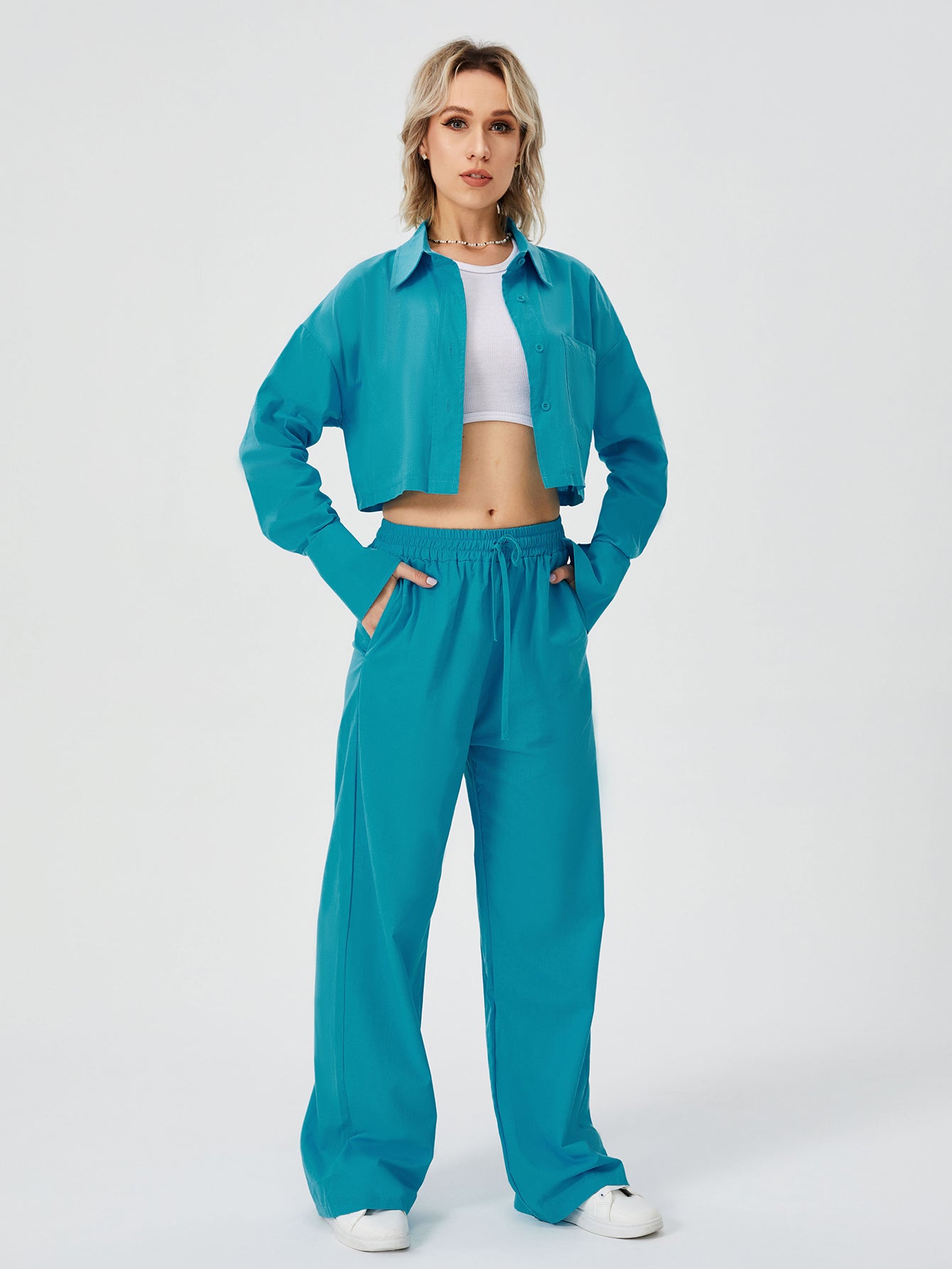 Elevate Your Comfort with the Women Two-Piece Loungewear Pajama Set