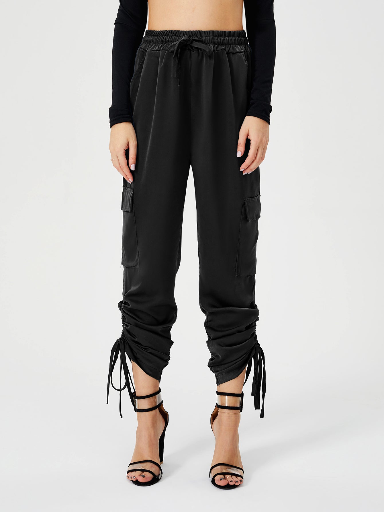 Elevate Your Comfort and Style with Women's Satin Jogger Pants