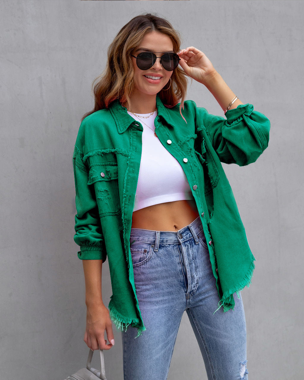 Elevate Your Style with the Ripped Shirt Jacket