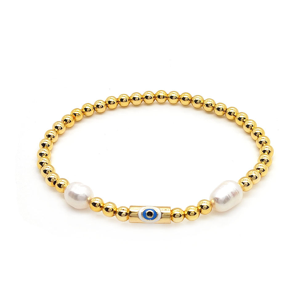 Baroque Natural Pearl Multi-layer Twin Bracelet For Women