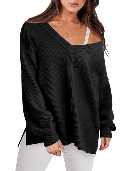 Elevate Your Wardrobe with the Fashion Lightweight V-Neck Sweater