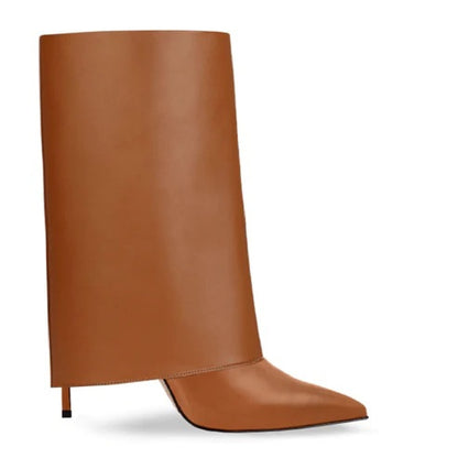 Short Leg Pants Boots For Women's Fashionable Pointed Thin High Heels