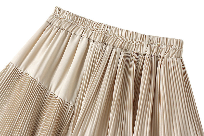 Asymmetric Pleated Cake Ruffled Irregular Skirt