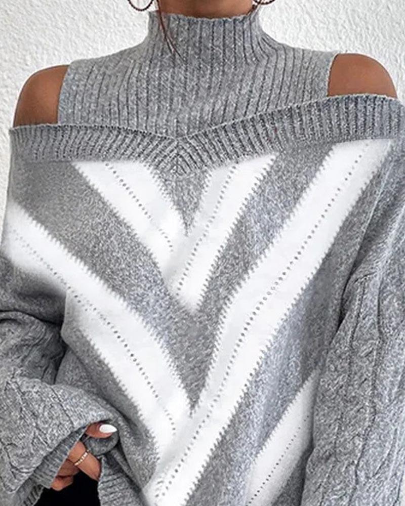Women's Fashion Loose Lantern Sleeve Sweater