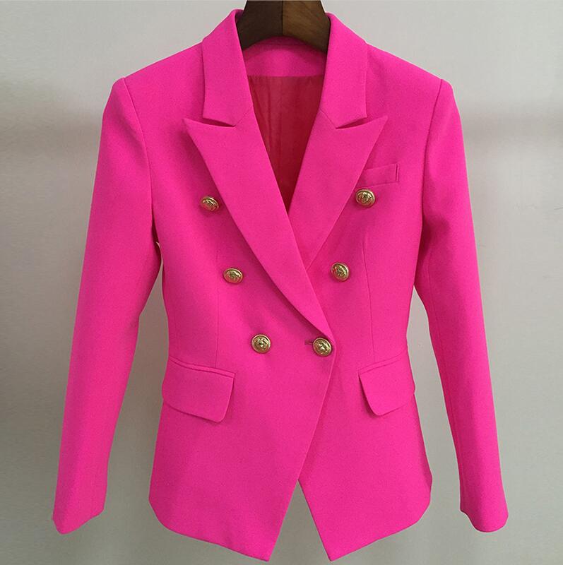 Elevate Your Office Attire with HAGEOFLY's Double-Breasted Button Blazer - Woman's Heaven