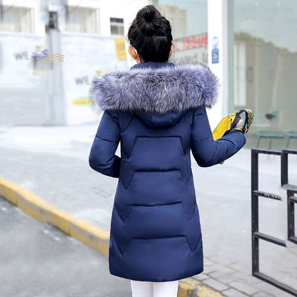 Elevate Your Winter Wardrobe with SZMXSS Fur Collar Hooded Long Jacket - Woman's Heaven